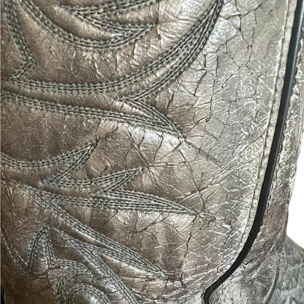 Laredo brand men’s cowboy boots grey color all leather size 10.5 W newer cond - Picture 5 of 10
